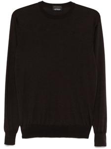 Свитер тонкой вязки Dell'oglio, коричневый