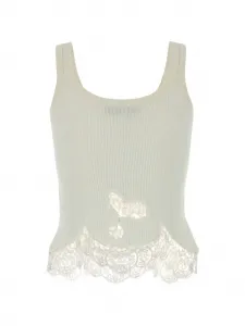 Кружевной топ Ermanno Scervino, белый