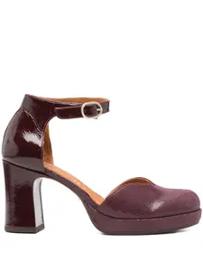 Туфли-лодочки Damaho с ремешком на щиколотке и квадратным каблуком, 80 мм Chie Mihara, красный