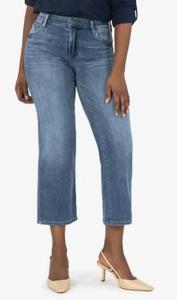 Брюки-кюлоты Charlotte High Rise в цвете Dark Stone Base Wash KUT FROM THE KLOTH