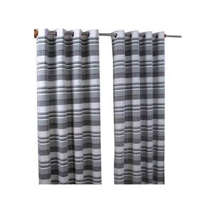 Штора Homescapesn mit Ösen Morocco im 2 шт, 147x137x137 см, черно-белый