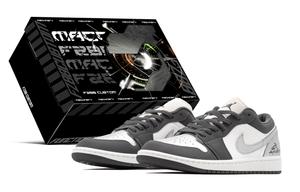 Jordan Air 1 Fisher Silver Wing Herringbone устойчивые к истиранию низкие баскетбольные кроссовки в винтажном стиле для мужчин