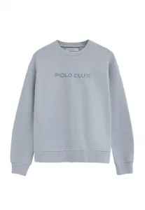 Минималистичная толстовка с заголовком Polo Club, Baby Blue