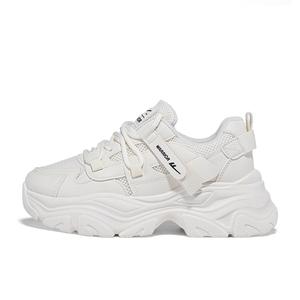 Кроссовки женские толстые низкие бежевый Warrior