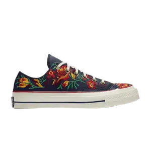 Кроссовки Converse Wmns Chuck 70 Low Parkway Floral Embroidery, синий