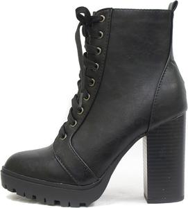 Soda BALBOA ~ Женские ботильоны на высоком каблуке, Black (Pu)