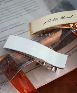 Металлическая заколка для волос с логотипом Niko And ..., цвет Gray(15)