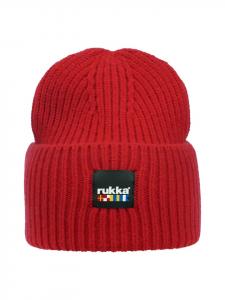 Вязаная шапка Ууссаари красного цвета rukka