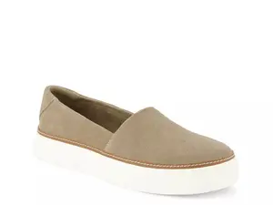 Кроссовки-слипоны TOMS Kameron Platform Slip-On — женские, серо-коричневые