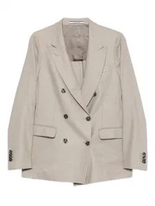 Двубортный шерстяной пиджак TAGLIATORE, нейтральный