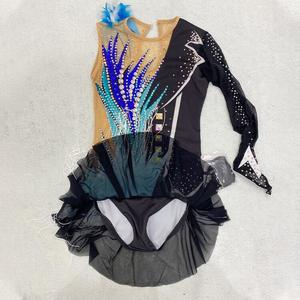 HEAD Платье для фигурного катания, костюм для экзаменов по катанию, юбка для выступлений на заказ, размер XL