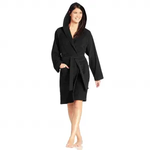 Махровый халат для мужчин и женщин Texas, идеально подходит для сауны и спа, гостиничный халат, утренний халат 1 шт., для женщин и мужчин Vossen, черный
