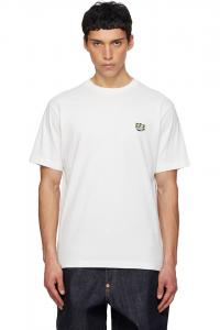 Kenzo Белая футболка Kenzo Paris с вышивкой "Kenzo Wild Tiger"