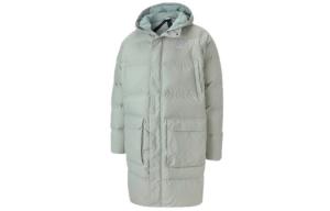 Пуховик Puma Мужской, серо-зеленый
