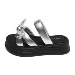 ZHR Серебряные женские противоскользящие антибактериальные шлепанцы, цвет Silver