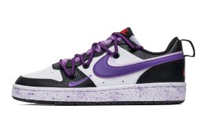Кроссовки Nike Skateboard Shoes Women's Low-Top Black White Purple