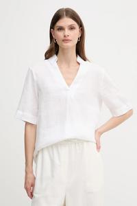 Льняная блузка United Colors Of Benetton, белый