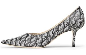 Jimmy Choo LOVE 65 Slim Heel высокие туфли женские silver black