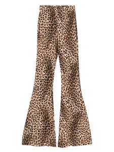 Расклешенные брюки с леопардовым принтом Maje, коричневый