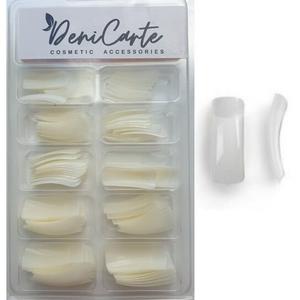 Длинные типсы молочного цвета, 100 шт. Deni Carte