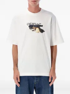 Футболка для скейтбординга с принтом "стрелы" OFF-WHITE, белый