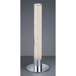 Настольная лампа REALITY EMILA с LED-панелью, светодиодная настольная лампа с RGBW сменой цветов, регулируемая с помощью пульта дистанционного управления Reality Leuchten, Chromfarben