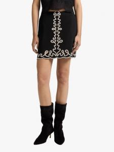 Вышитая мини-юбка BOSS Vale HUGO BOSS, Black