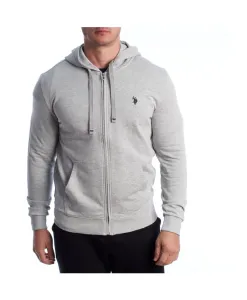 Толстовка на молнии U.S. Polo Assn., серый