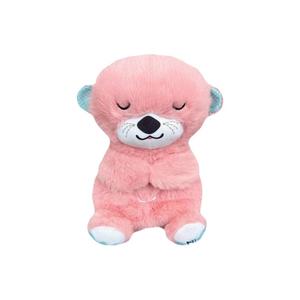 Креативная милая плюшевая кукла дышащий медвежонок высота 30см Abay, розовый