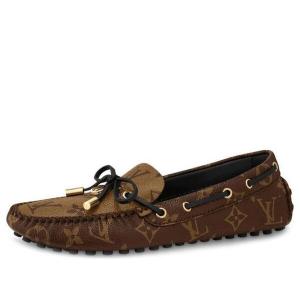 Кроссовки gloria flat loafers 'brown monogram' Louis Vuitton, коричневый
