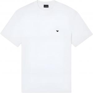 EMPORIO ARMANI Футболка мужская белая с круглым вырезом Moderate