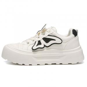 Скользоустойчивые, износостойкие, дышащие, увеличивающие рост низкие скейтбордские туфли для женщин Medd, черный