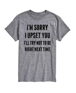 Футболка мужская с коротким рукавом Hybrid Apparel Sorry I Upset You AIRWAVES, серебряный