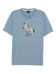 Футболка с графичным принтом Ps Paul Smith, синий