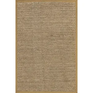 Коврик из морской травы Kaelie Casual nuLOOM, 152x244 см, бежевый