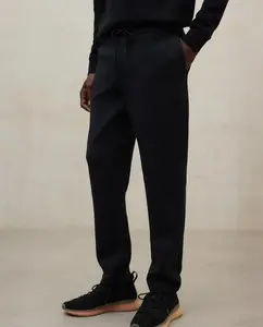 Мужские прямые брюки со шнурком на талии Ecoalf, черный