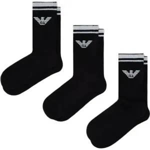 Мужские носки FW25, 3 пары EMPORIO ARMANI, черный