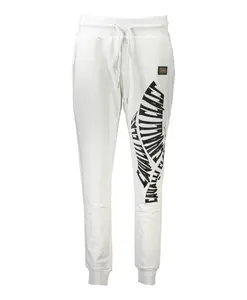 Спортивные белые женские брюки с принтом Cavalli Class, белый