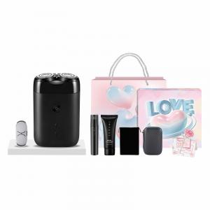 Электробритва MI S100 с роторной системой, полностью моющаяся, с независимыми плавающими головками, двойным лезвием и функцией перезарядки Xiaomi, S100 черный, Beloved Exclusive Box Limited Edition