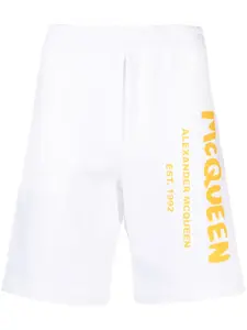 Шорты с логотипом Alexander McQueen, белый