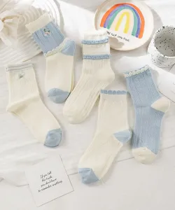 Девичьи носки из хлопковой смеси, набор из 5 пар Aimoha - Select -, цвет Blue