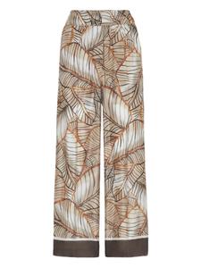 Brunello Cucinelli брюки с принтом Papyrus, нейтральный