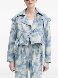 Куртка с поясом и принтом IRO, синий