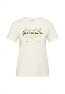 Футболка с принтом S.Oliver, Creme