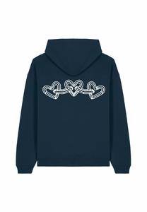 Толстовка CHAINS BACK EMBROIDERY - Hoodie Mira Paris, темно-синий