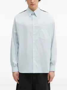 Рубашка с цепочкой MM6 Maison Margiela, синий