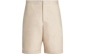 Zegna Эластичные льняные шорты Ermenegildo Zegna, Бежевый