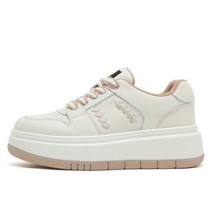 Lee Термо легкие низкие скейтерские туфли для женщин с эффектом увеличения роста - светло-бежевые (с флисовой подкладкой), цвет Light Beige (Fleece-Lined)