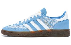 Кроссовки adidas originals Handball Spzl Skateboarding Shoes Unisex Low-top White/Royal Blue/Fern Green, голубой
