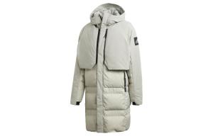 MYSHELTER Пуховик мужской металлик серый Adidas, серый